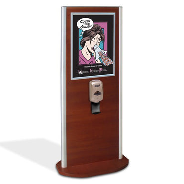 Ravinia Hygiene Station with Touch Free Sanitizer - Braeside Displays